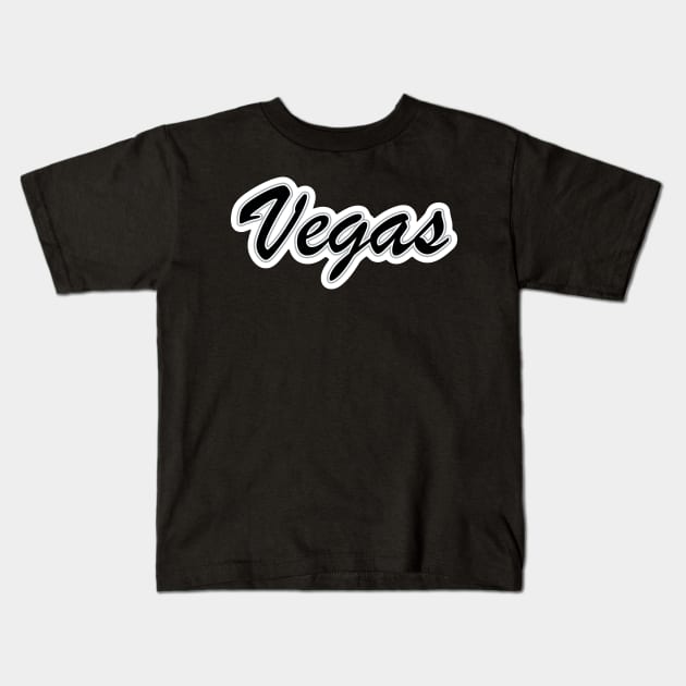 Football Fan of Vegas Kids T-Shirt by gkillerb